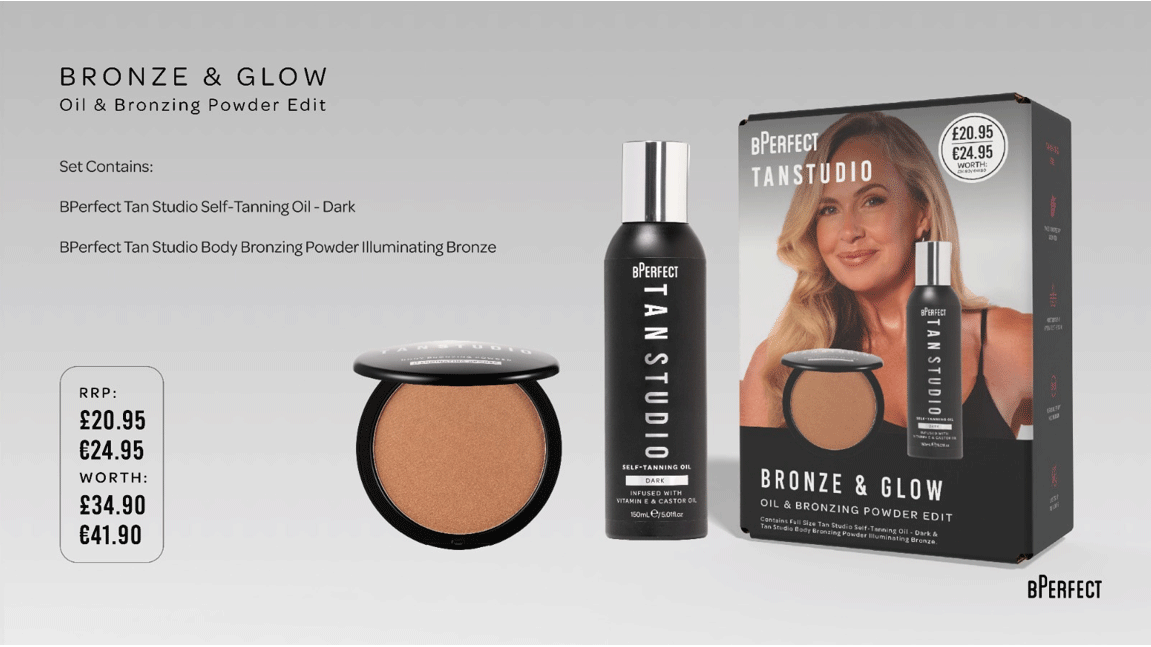 BPerfect Cosmetics Tan Studio Bronze & Glow Set