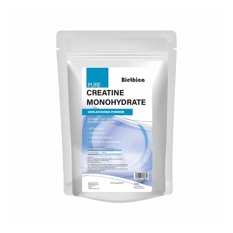 Biethica Creatine Monohydrate Unflavoured Powder 250g