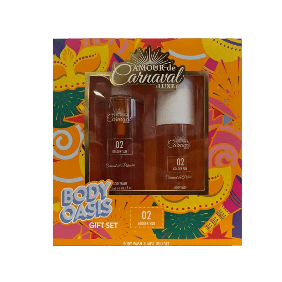 Amour de Carnaval Luxe Golden Sun Body Wash & Mist Duo Gift Set