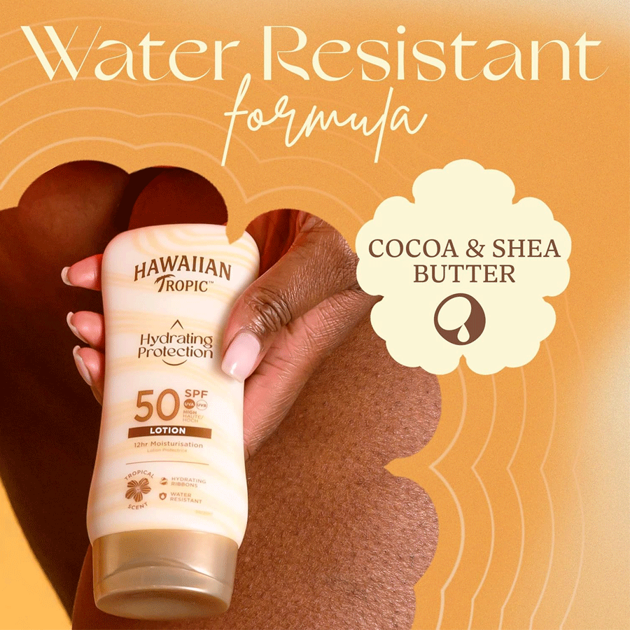 Hawaiian Tropic Hydrating Protection Lotion SPF50 180ml
