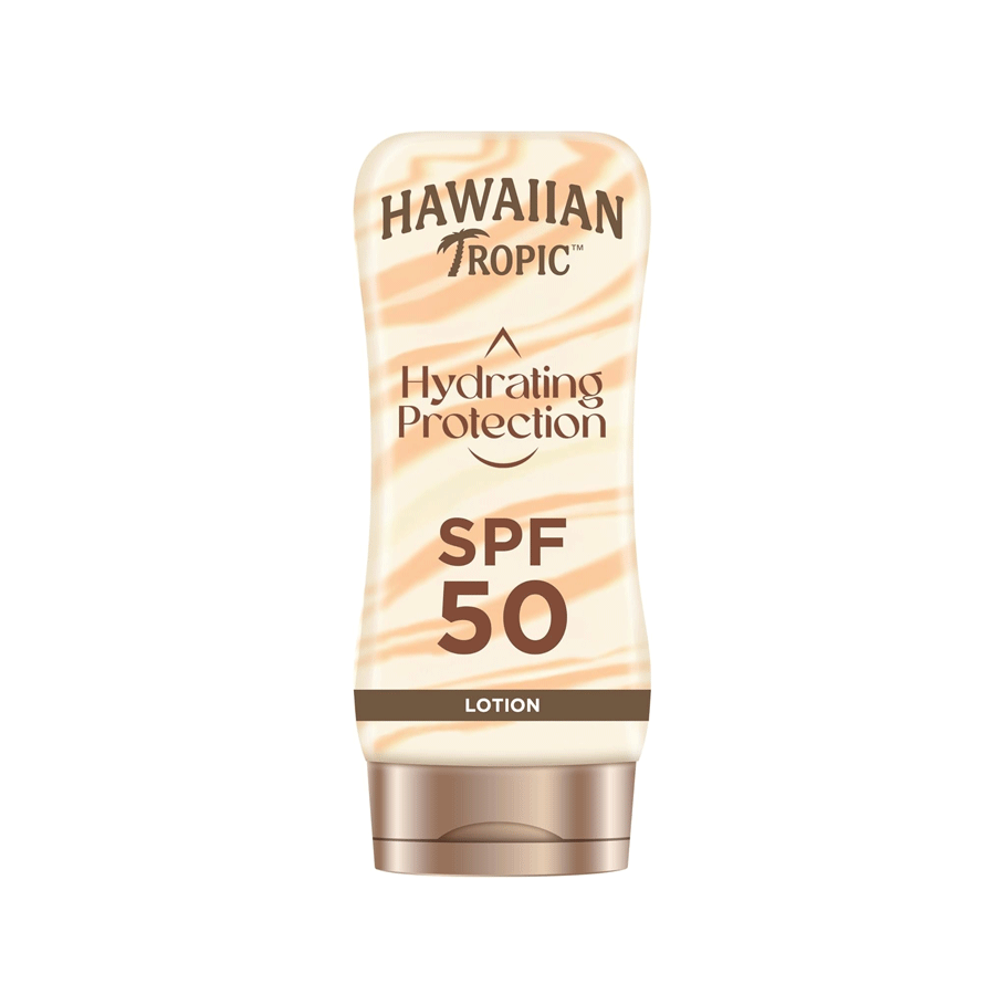 hawaiian-tropic-hydrating-protection-lotion-spf50-180ml-gordons-direct