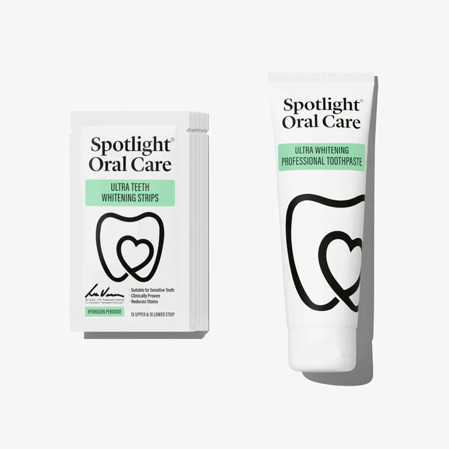 


      
      
      

   

    
 Spotlight Ultra Teeth Whitening Strips & Whitening Toothpaste (14 Pack) - Price