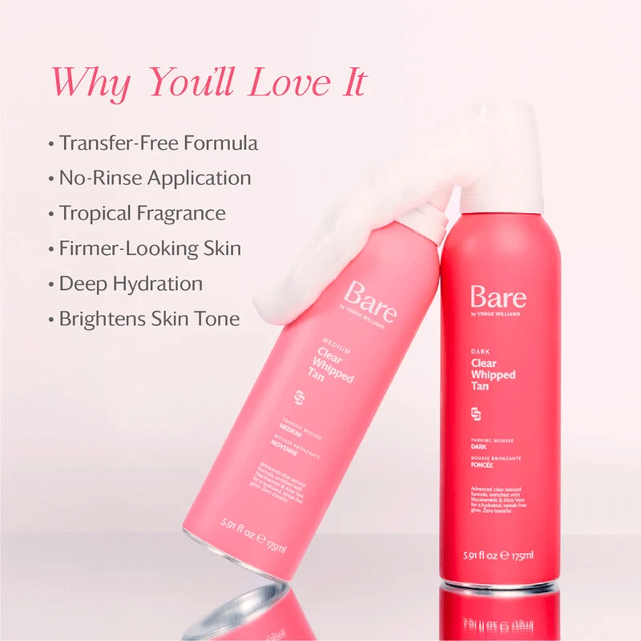 Bare by Vogue Clear Whipped Tan Medium 175ml