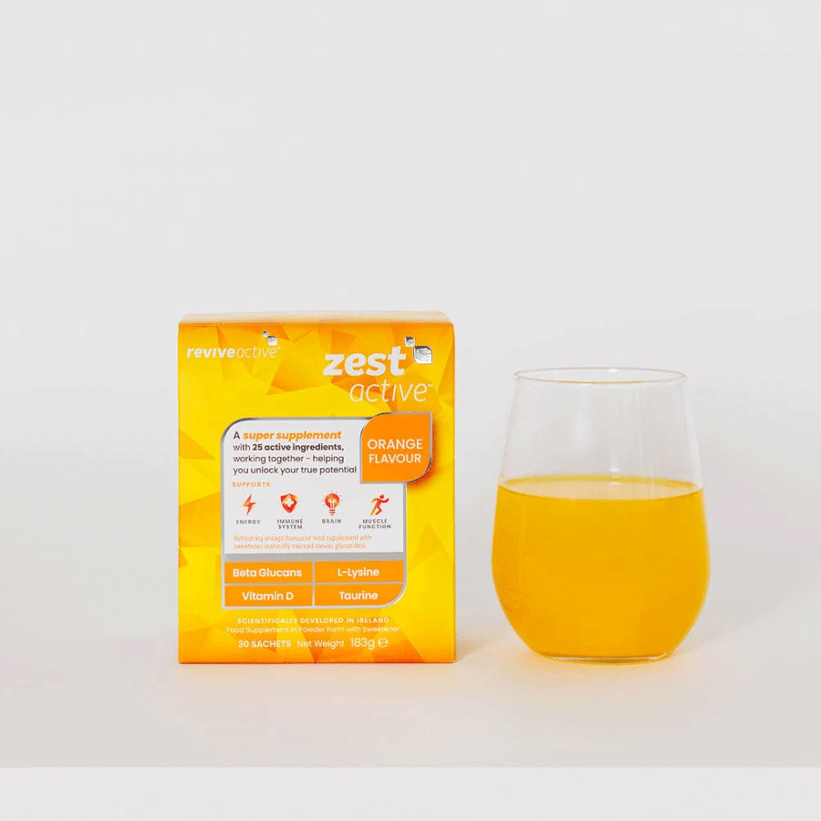 Revive Active Zest Active Energy Supplement Orange Flavour (30 Pack)