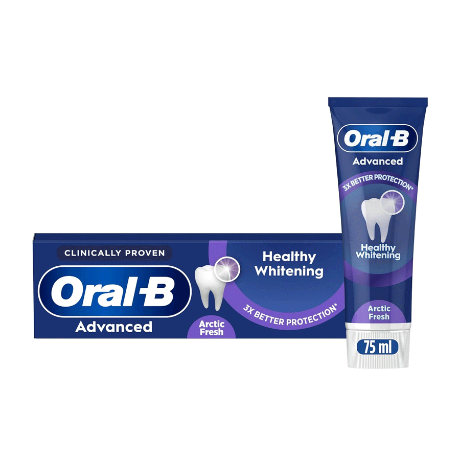 Oral-B Advanced Healthy Whitening Toothpaste 75ml – Gordons Direct