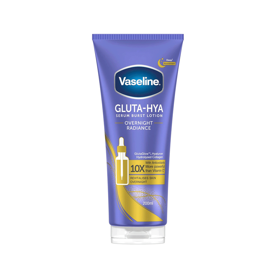 Vaseline Gluta-Hya Overnight Radiance Serum Burst Lotion 200ml