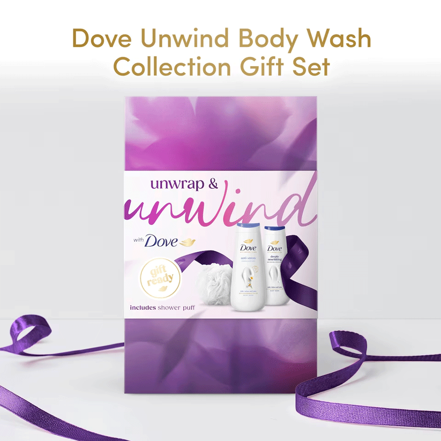 Dove Duo Unwind Body Wash Collection Gift Set