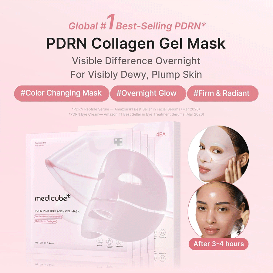 Medicube PDRN Pink Collagen Gel Masks 28g (4 Pack)