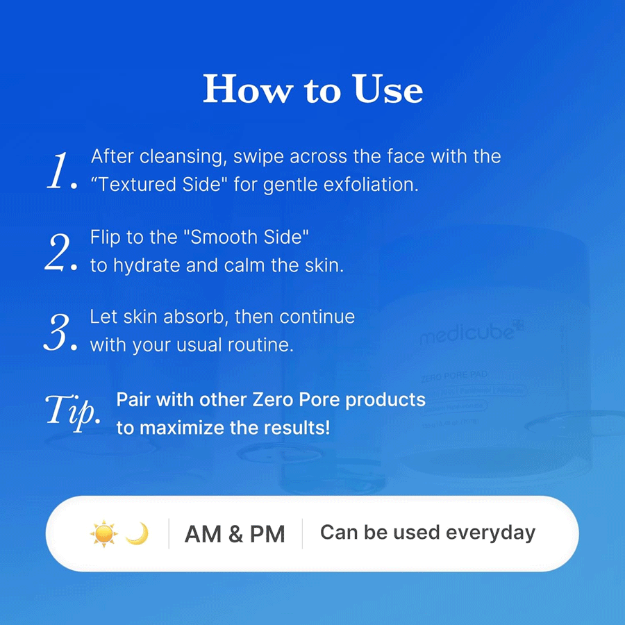 Medicube Zero Pore Pad 2.0 155g (70 Pack)