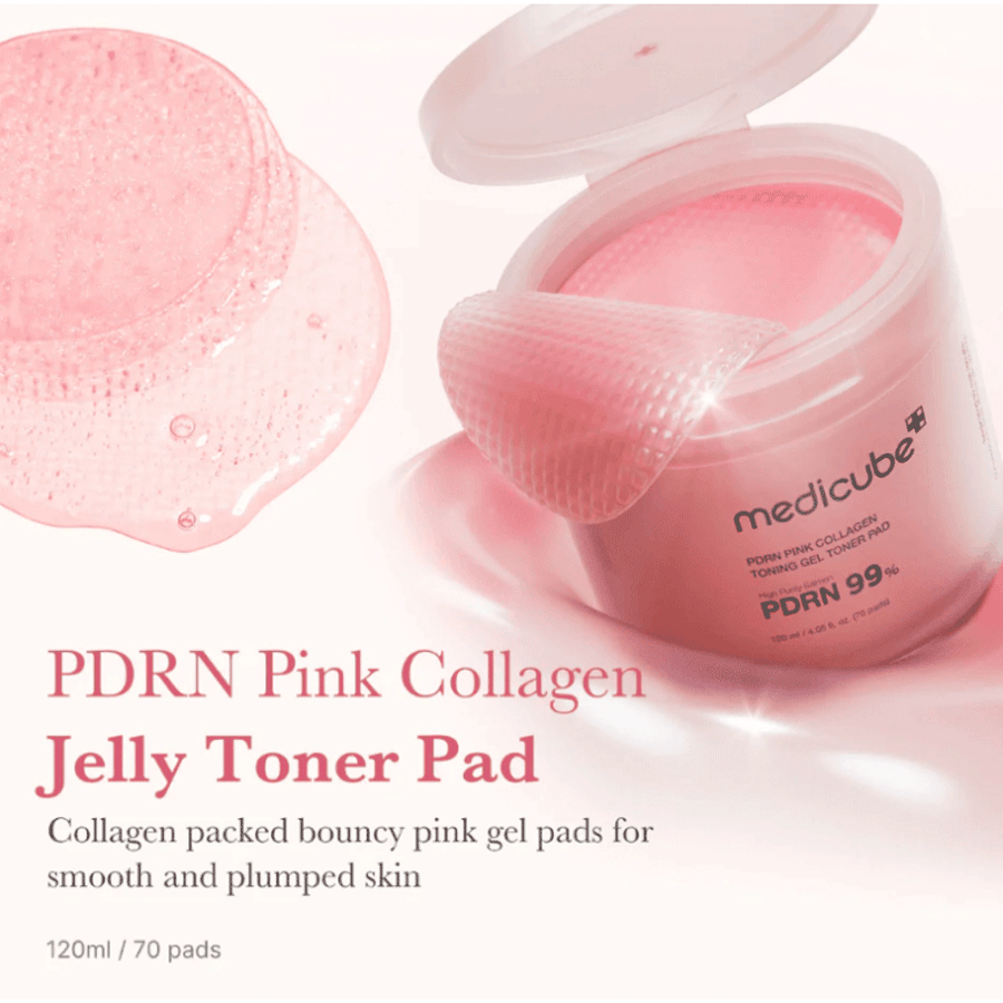 Medicube PDRN Pink Collagen Toning Gel Toner Pads (70 Pcs)