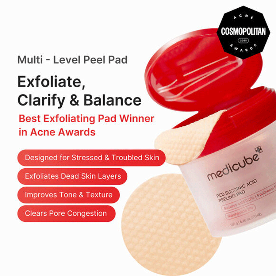 Medicube Red Succinic Acid Peeling Pad (70 Pcs)