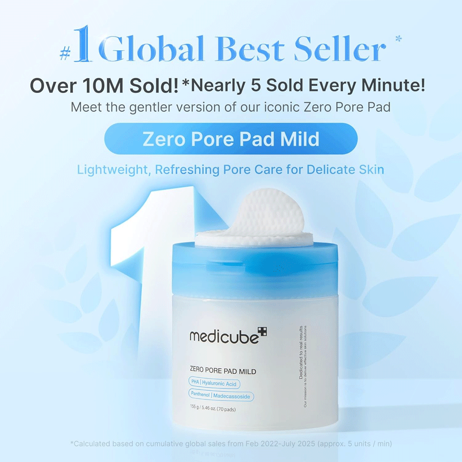 Medicube Zero Pore Pad Mild 155g (70 Pack)
