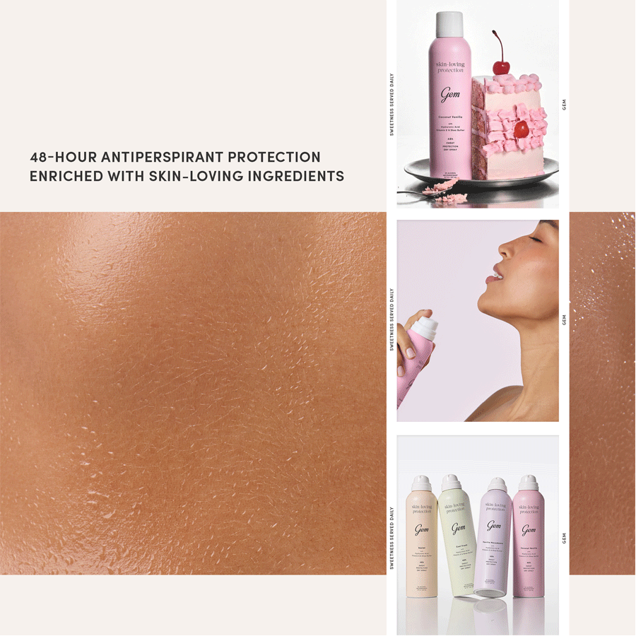 Gem Skin-Loving Antiperspirant Deodorant Coconut Vanilla 207ml