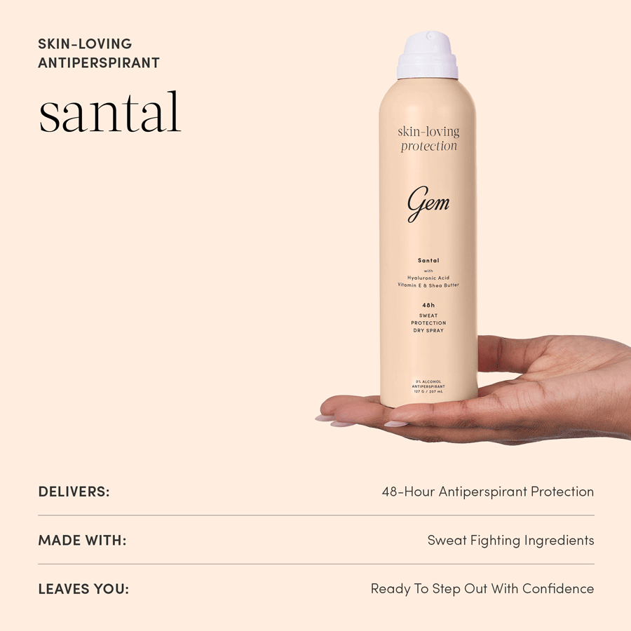 Gem Skin-Loving Antiperspirant Deodorant Santal 207ml