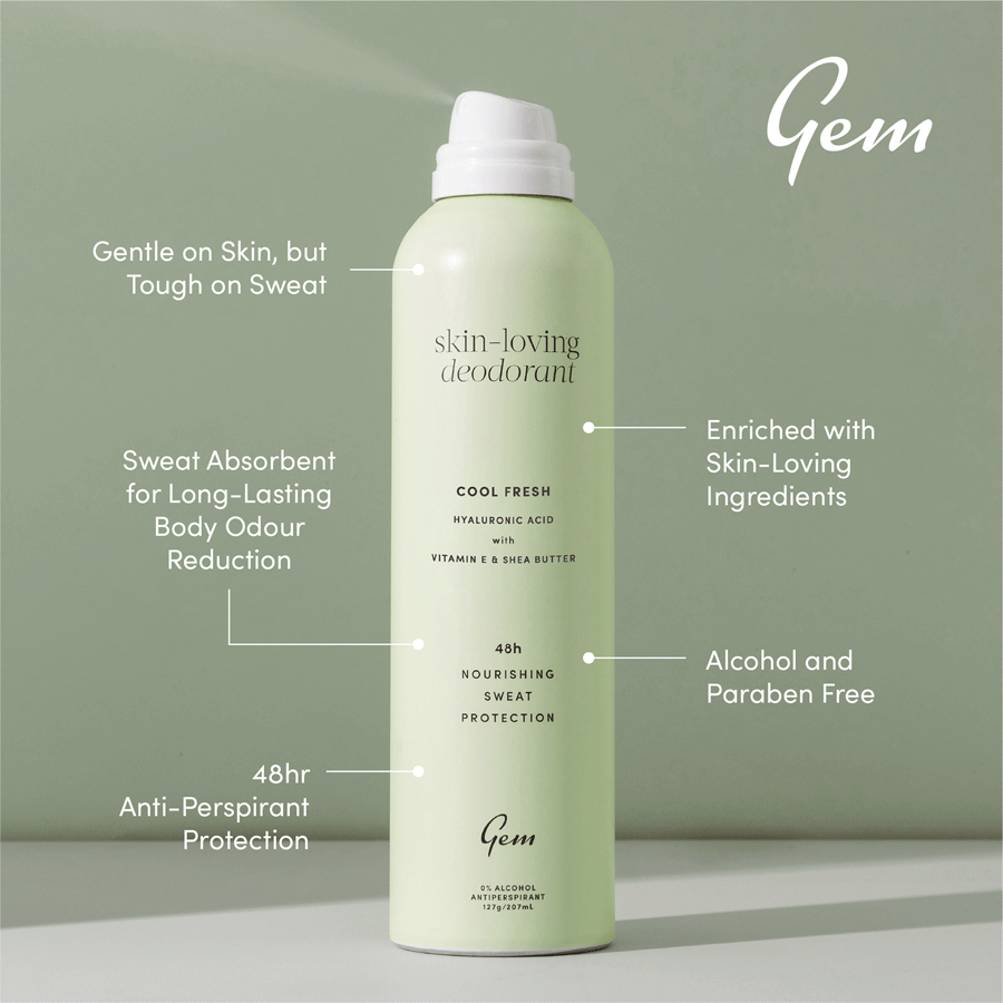 Gem Skin-Loving Antiperspirant Deodorant Cool Fresh 207ml