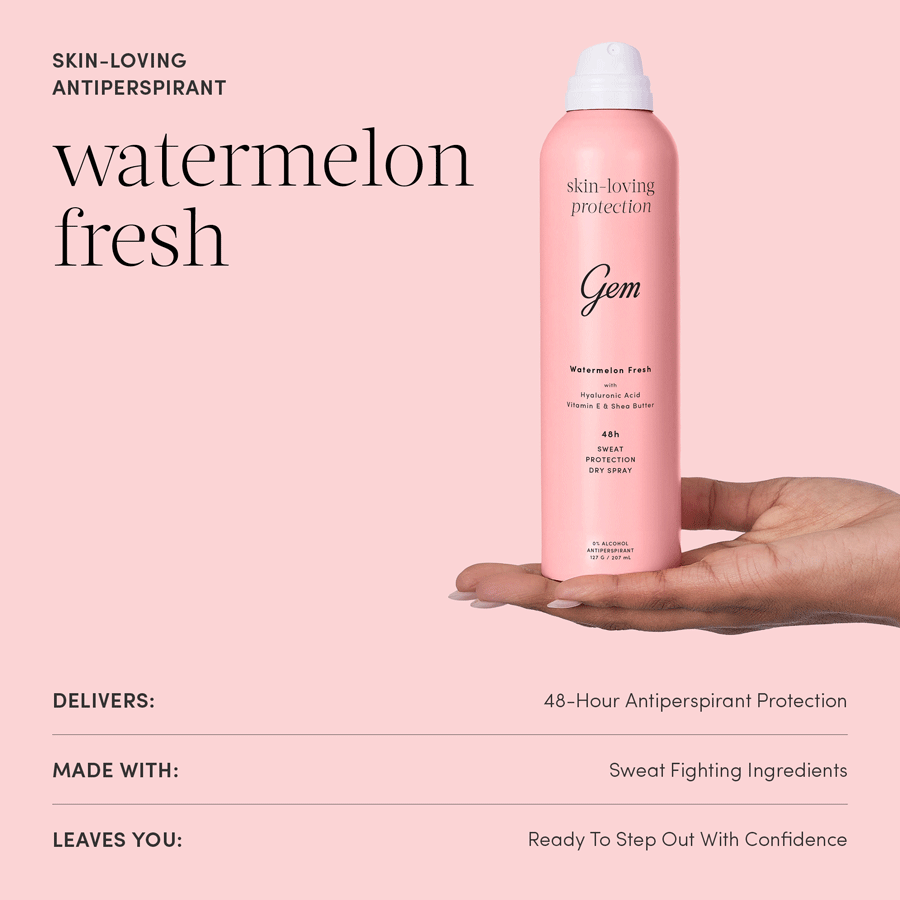 Gem Skin-Loving Antiperspirant Deodorant Watermelon Fresh 207ml