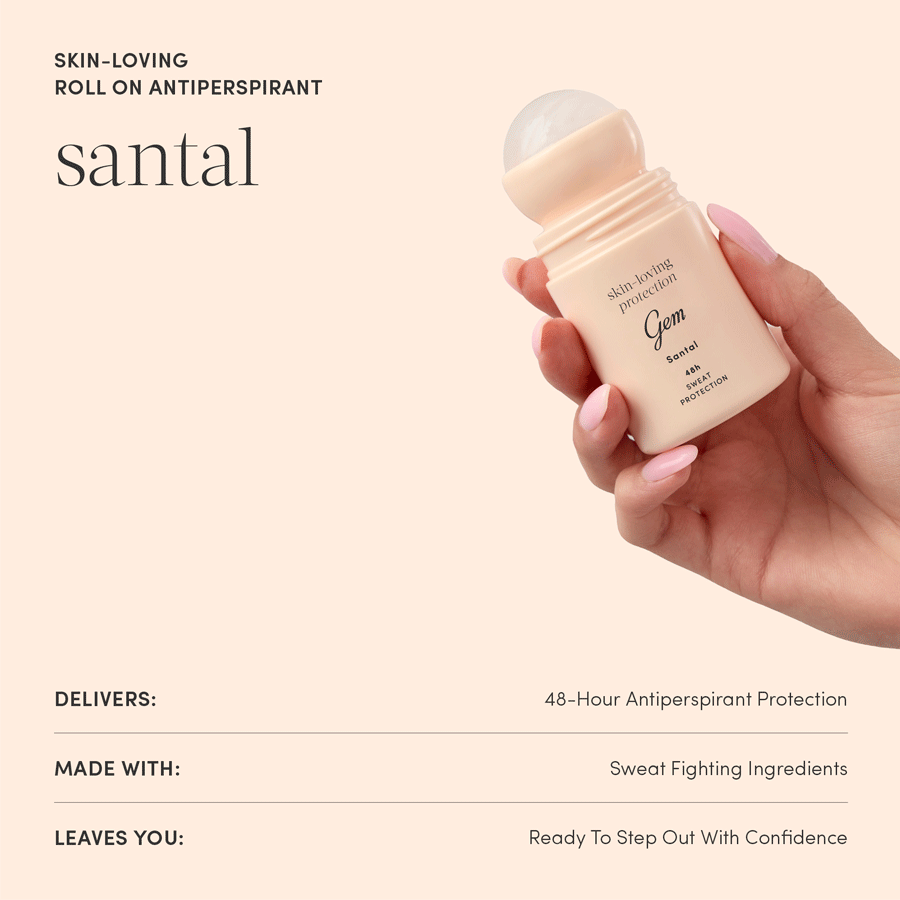 Gem Skin-Loving Roll-On Deodorant Santal 50ml