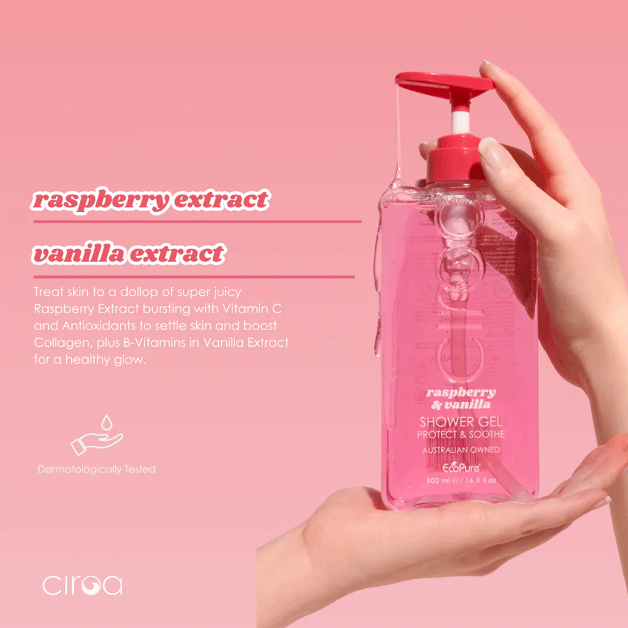 Ciroa Raspberry & Vanilla Shower Gel 500ml