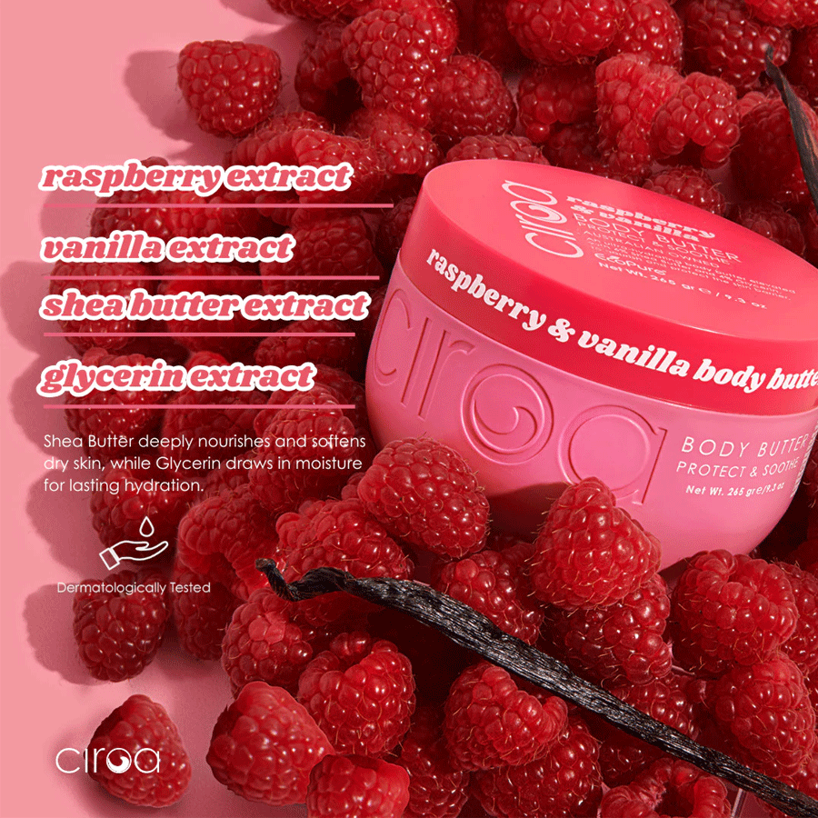 Ciroa Raspberry & Vanilla Body Butter 265g