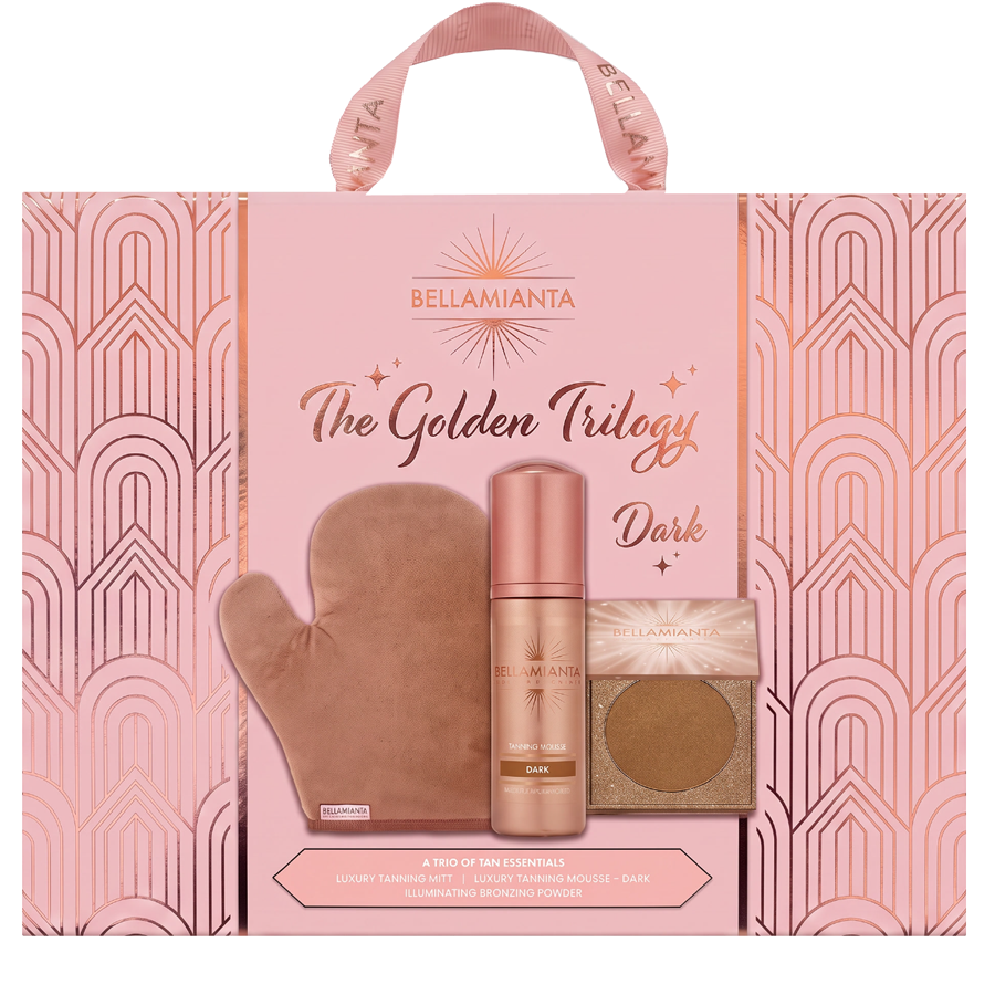 


      
      
        
        

        

          
          
          

          
            Bellamianta
          

          
        
      

   

    
 Bellamianta The Golden Trilogy Tan & Bronzer Gift Set (Dark) - Price