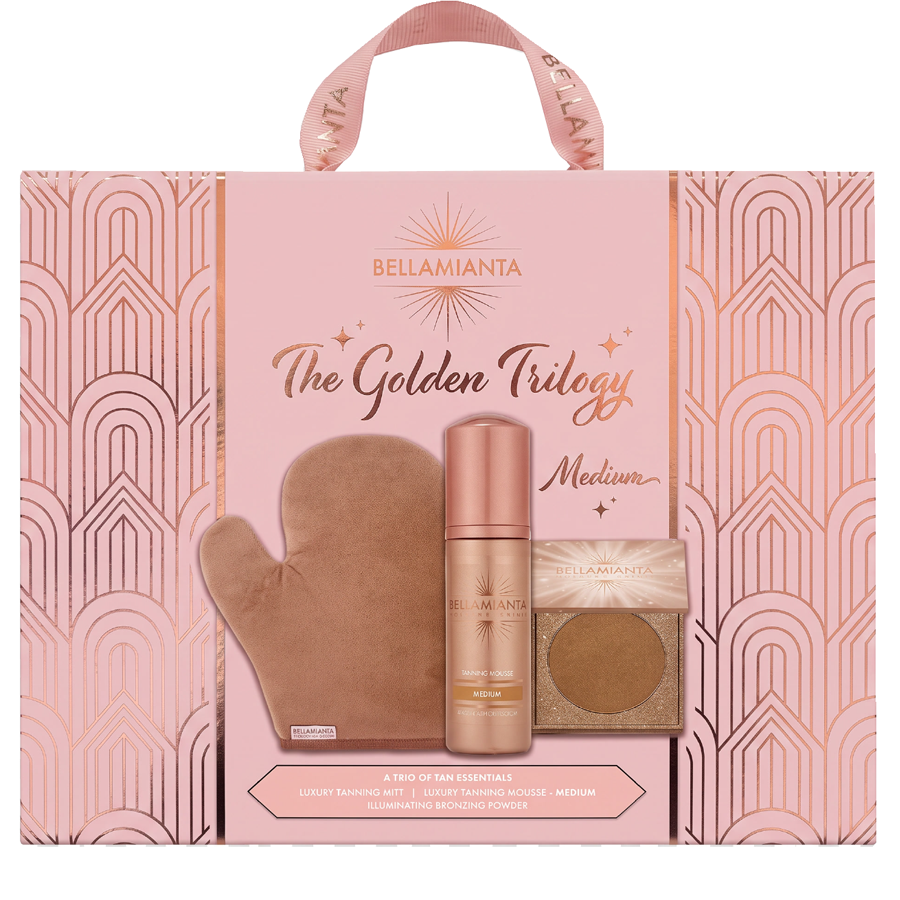 


      
      
        
        

        

          
          
          

          
            Bellamianta
          

          
        
      

   

    
 Bellamianta The Golden Trilogy Tan & Bronzer Gift Set (Medium) - Price
