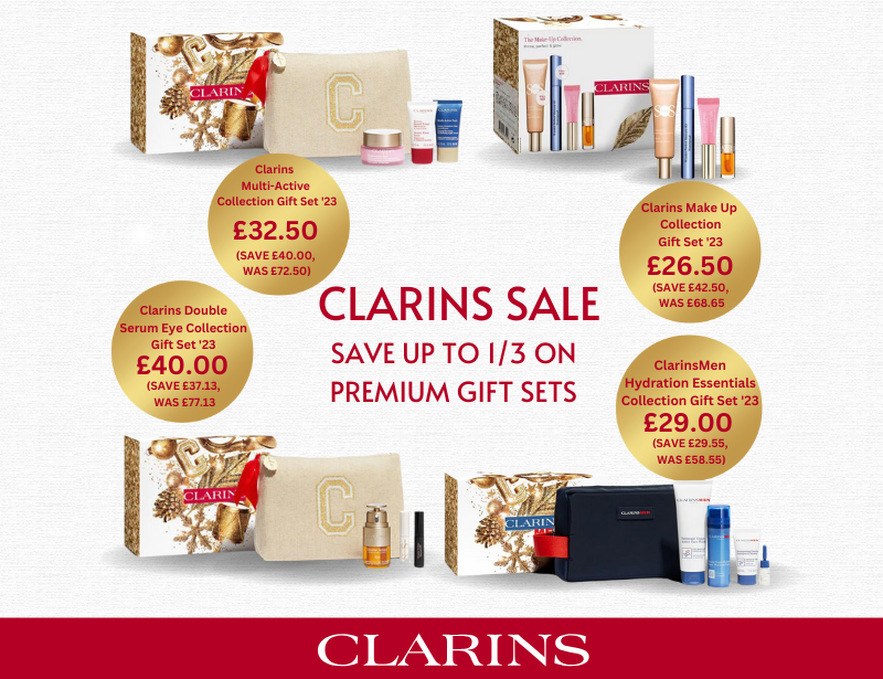Enjoy 1/3 OFF Clarins Gift Sets!
