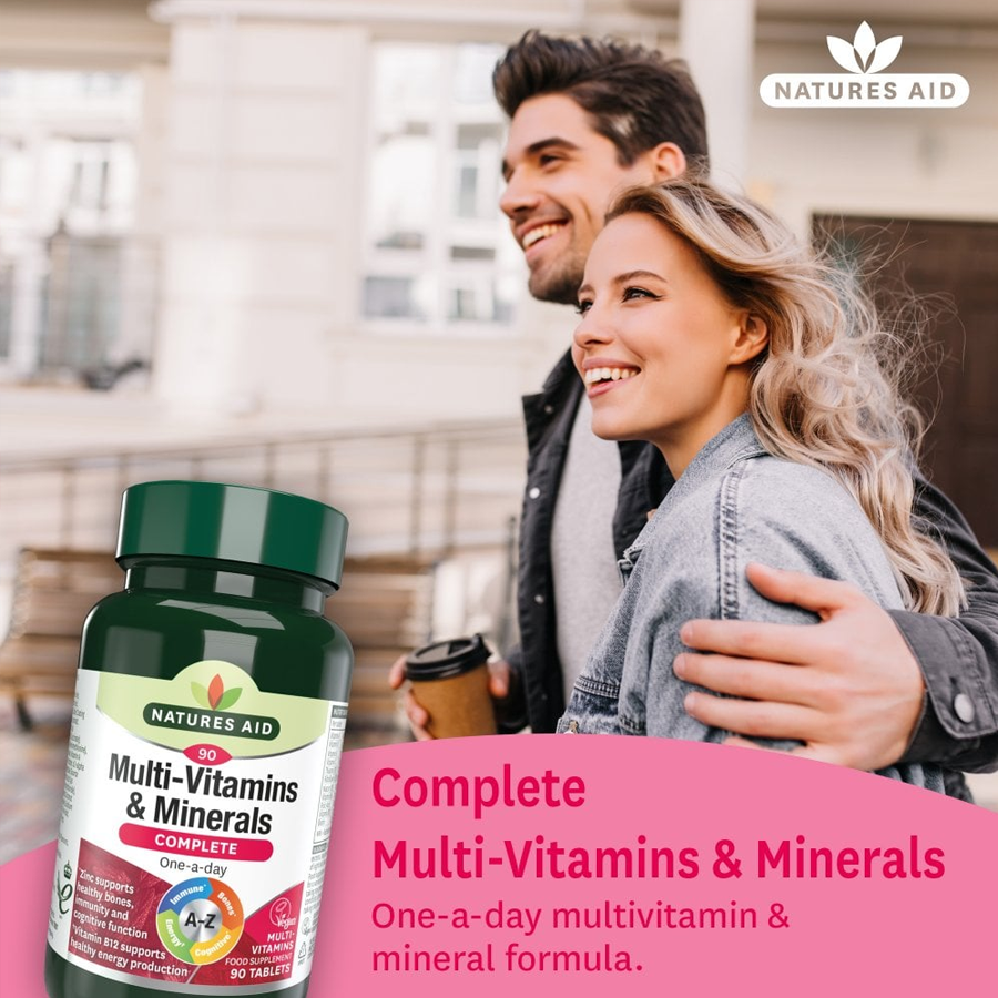 Natures Aid Complete Multi-Vitamins & Minerals (120 Tablets)