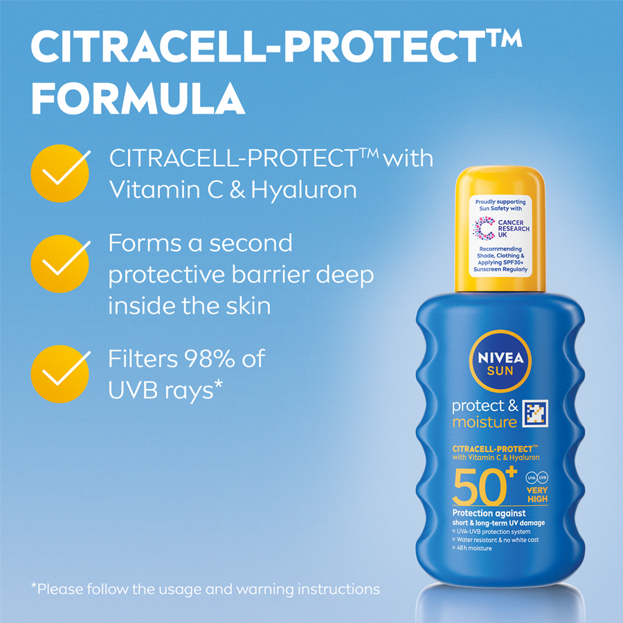 Nivea SUN Protect & Moisture Sun Cream Spray SPF50+ 200ml