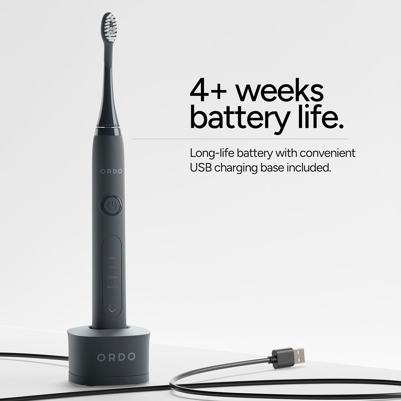 Ordo Sonic+ Electric Toothbrush Charcoal Grey