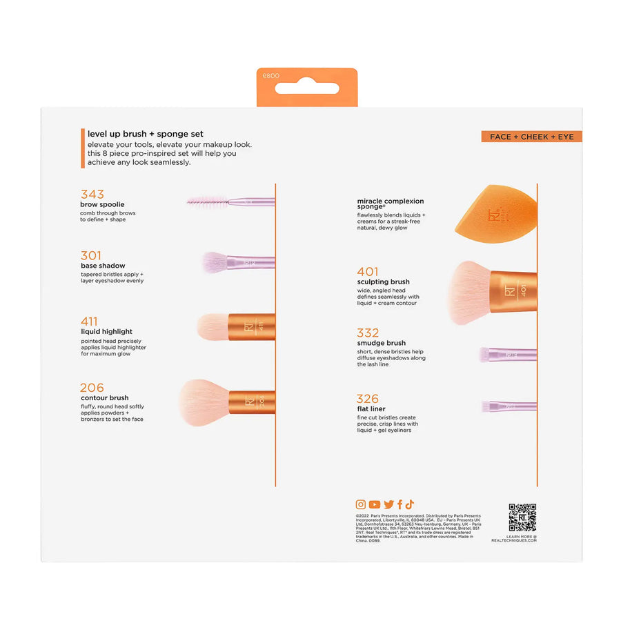 Real Techniques Level up Brush and Sponge Set
