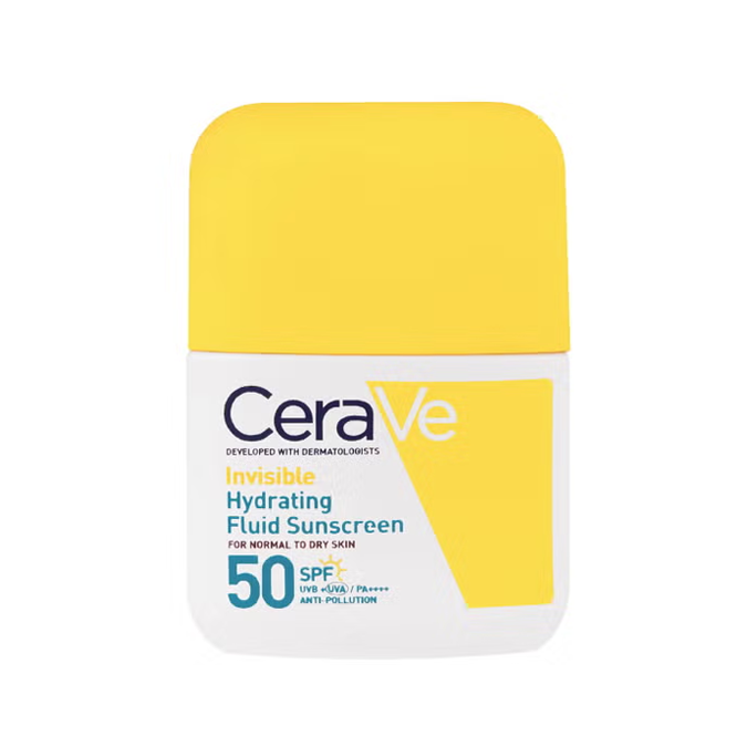 

    
 CeraVe Invisible Hydrating Fluid Sunscreen for Face & Neck SPF50 50ml - Price