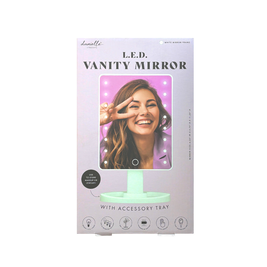 Danielle Creations L.E.D. Vanity Mirror (with Accessory Tray)