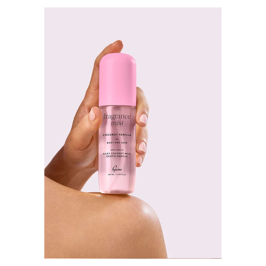 Gem Hair & Body Fragrance Mist: Coconut Vanilla 90ml
