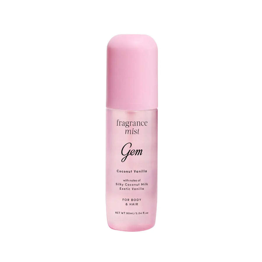 Gem Hair & Body Fragrance Mist: Coconut Vanilla 90ml