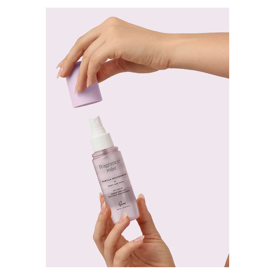 Gem Hair & Body Fragrance Mist: Vanilla & Macadamia 90ml
