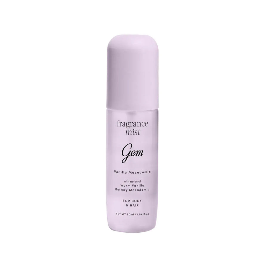 Gem Hair & Body Fragrance Mist: Vanilla & Macadamia 90ml
