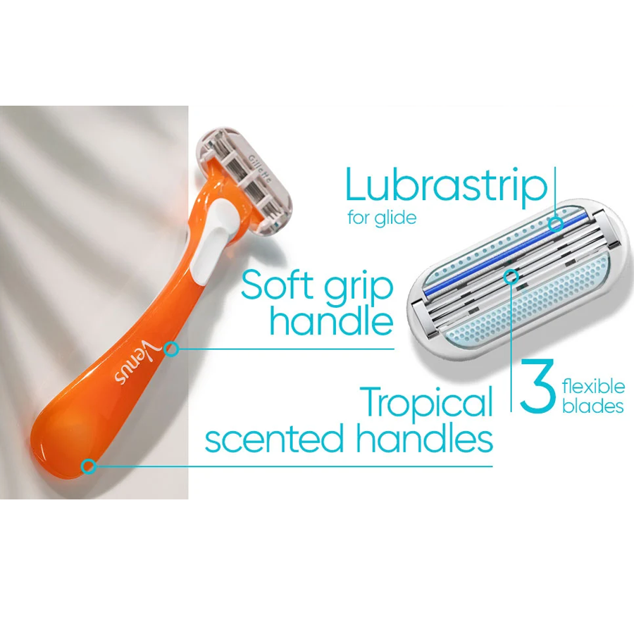 Gillette Venus Tropical Disposable Razors (3 Pack)