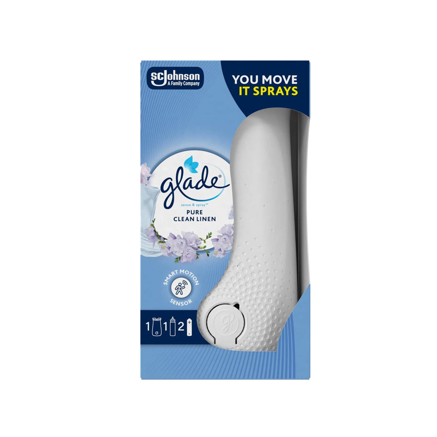 Glade Sense & Spray Starter Kit: Pure Clean Linen 18ml