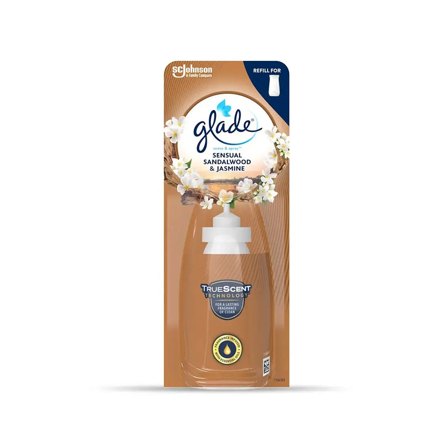 Glade Sense & Spray Refill: Sensual Sandalwood & Jasmine 18ml