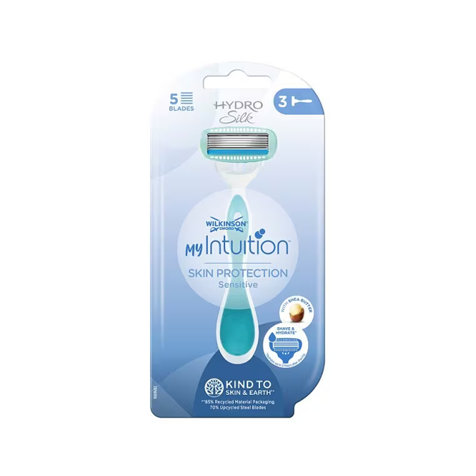 


      
      
        
        

        

          
          
          

          
            Wilkinson-sword
          

          
        
      

   

    
 Wilkinson Sword HRDRO Silk myIntuition Skin Protection Sensitive Disposable Razors (3 Razors) - Price
