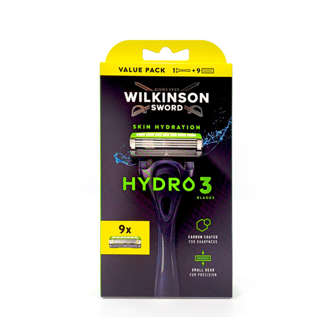 


      
      
      

   

    
 Wilkinson Sword Hydro 3 Skin Protection Men's Razor (9 Replacement Blades) - Price