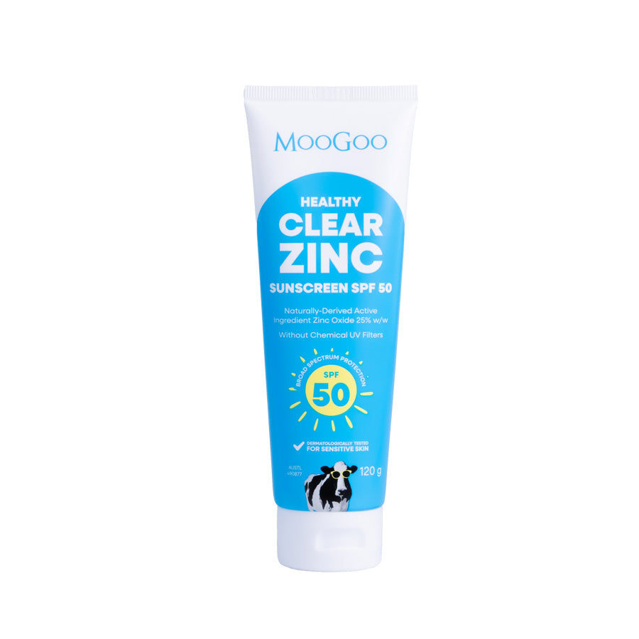 


      
      
        
        

        

          
          
          

          
            Moogoo
          

          
        
      

   

    
 MooGoo Clear Zinc Sunscreen SPF 50 120g - Price