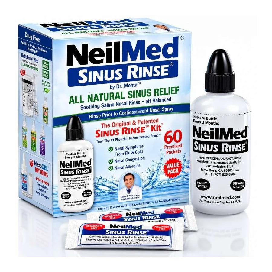 NeilMed Sinus Rinse: The Original Sinus Rinse Kit (60 Sachets)