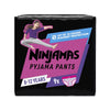 


      
      
        
        

        

          
          
          

          
            Pampers
          

          
        
      

   

    
 Pampers Ninjamas Pyjama Pants Girls Age 8-12 (27-43kg): 9 Pack - Price