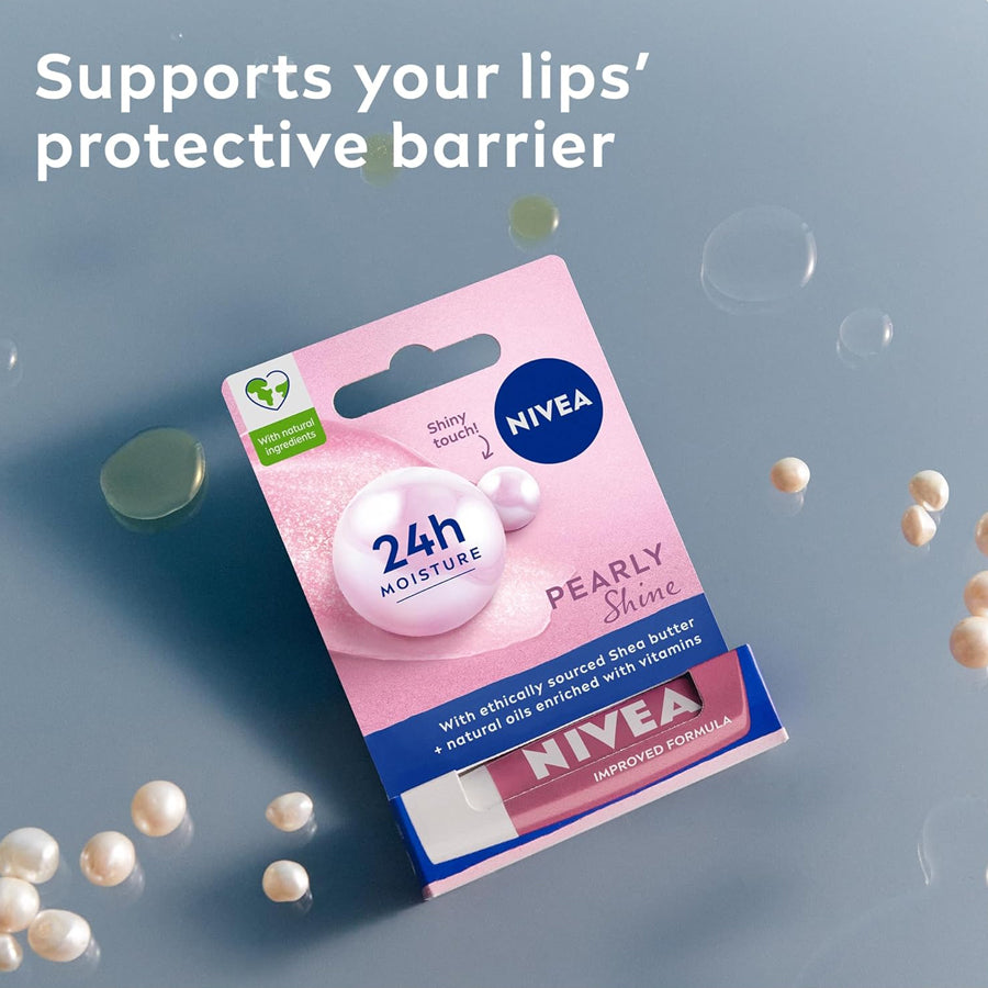 NIVEA Pearly Shine Lip Balm 4.8g