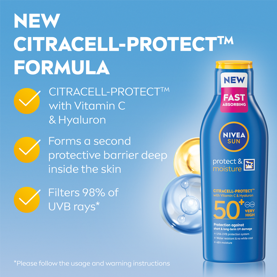 Nivea SUN Protect & Moisture Sun Cream Lotion SPF50+ 200ml