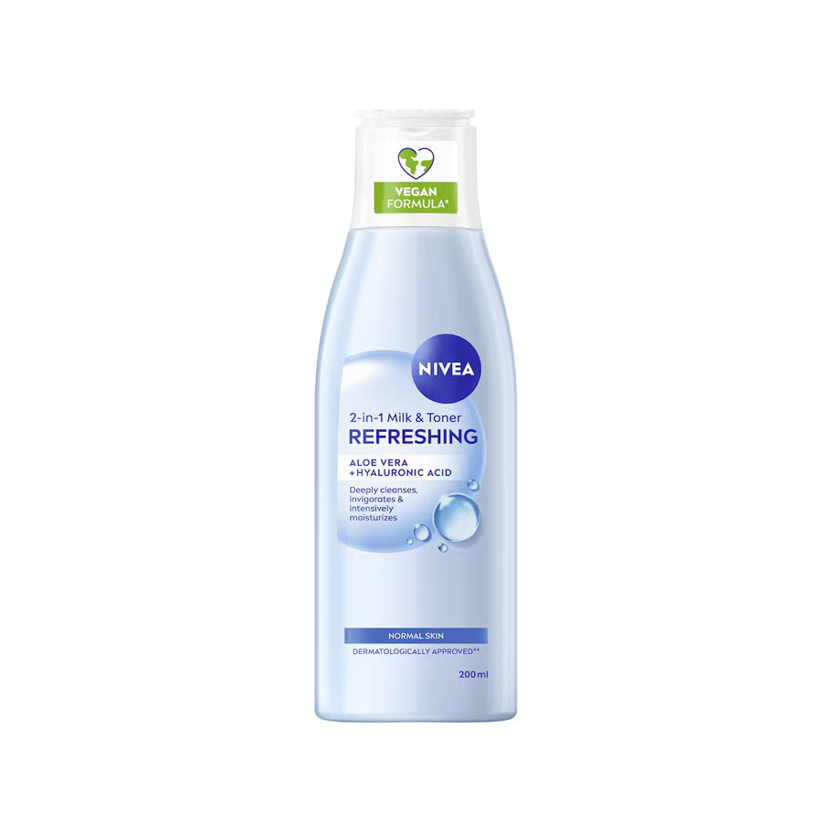 

    
 Nivea Refreshing 2-in-1 Milk & Toner 200ml - Price