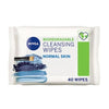 Nivea Biodegradable Cleansing Face Wipes Normal Skin (40 Pack)