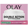 


      
      
        
        

        

          
          
          

          
            Olay
          

          
        
      

   

    
 Olay Double Action Day & Night Moisturise & Prime: Sensitive Skin 50ml - Price
