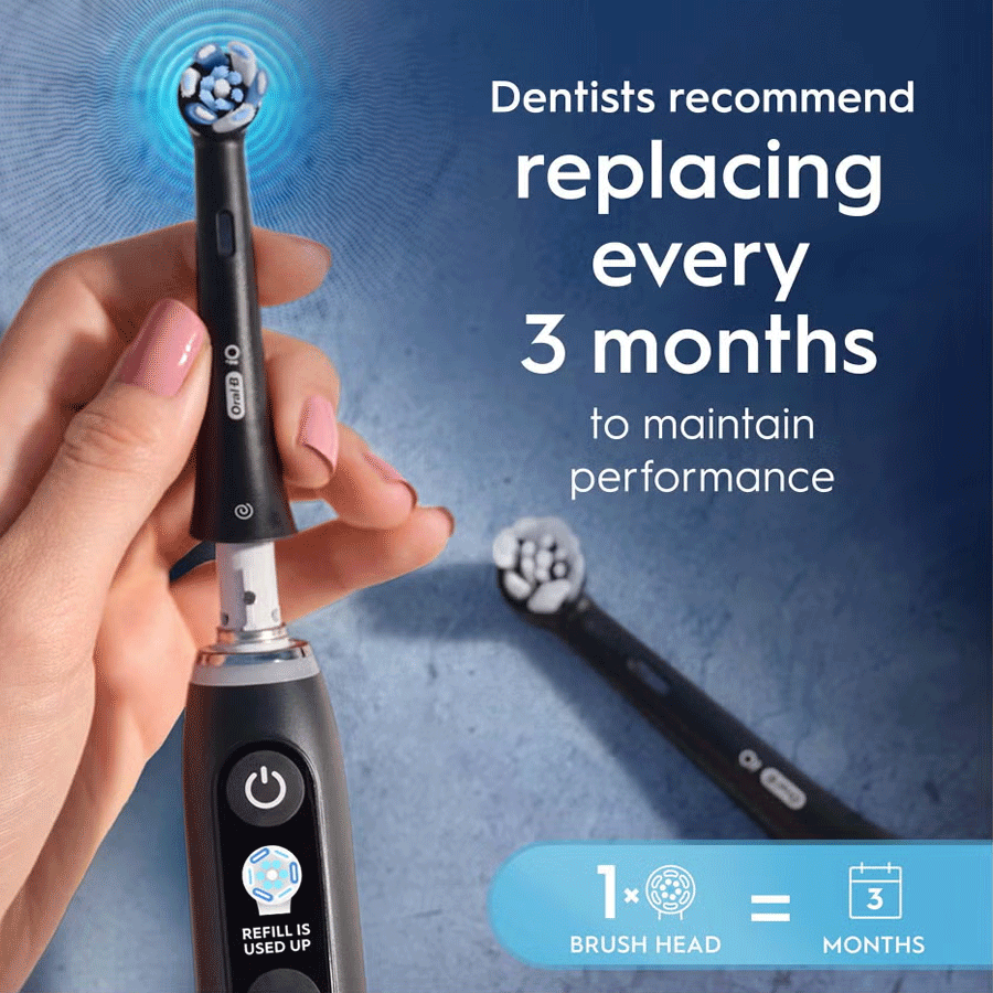 Oral-B iO Ultimate Clean Black Toothbrush Heads (2 Pack)